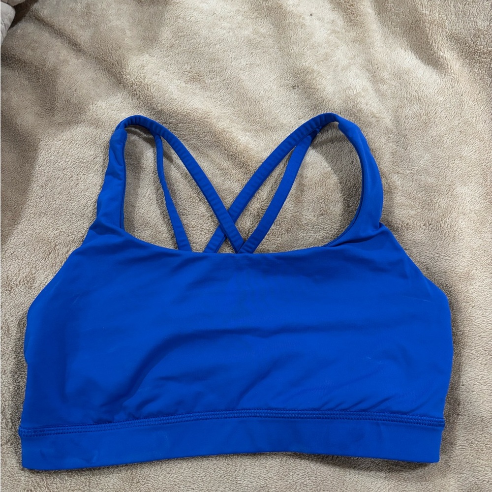 Blue Crossback Sports Bralette - Women Intimates